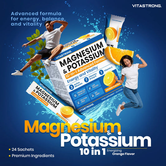 Vitastrong Magnesium & Potassium 10-in-1 Formula -