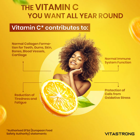Vitastrong Vitamin C 1000mg High Dose-200 Tablets,