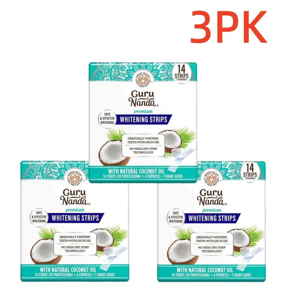 Coconut Oil Whitening Strips 7 Day Treatment