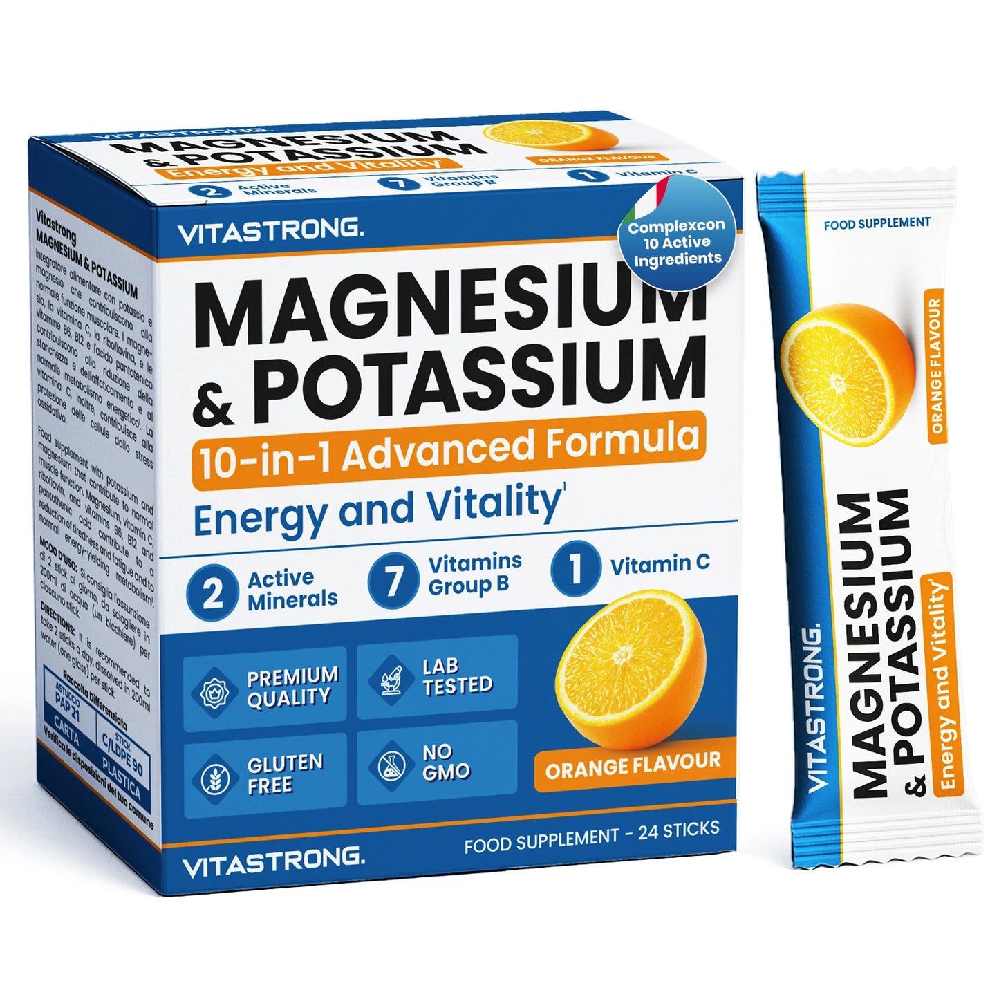 Vitastrong Magnesium & Potassium 10-in-1 Formula -