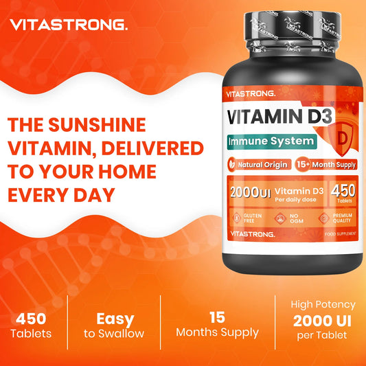 Vitamin D3 2000 IU 50mcg High Dosage,
