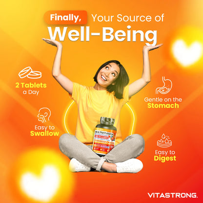 Vitastrong Complete Multivitamin Premium Quality, 13 Essential Vitamins