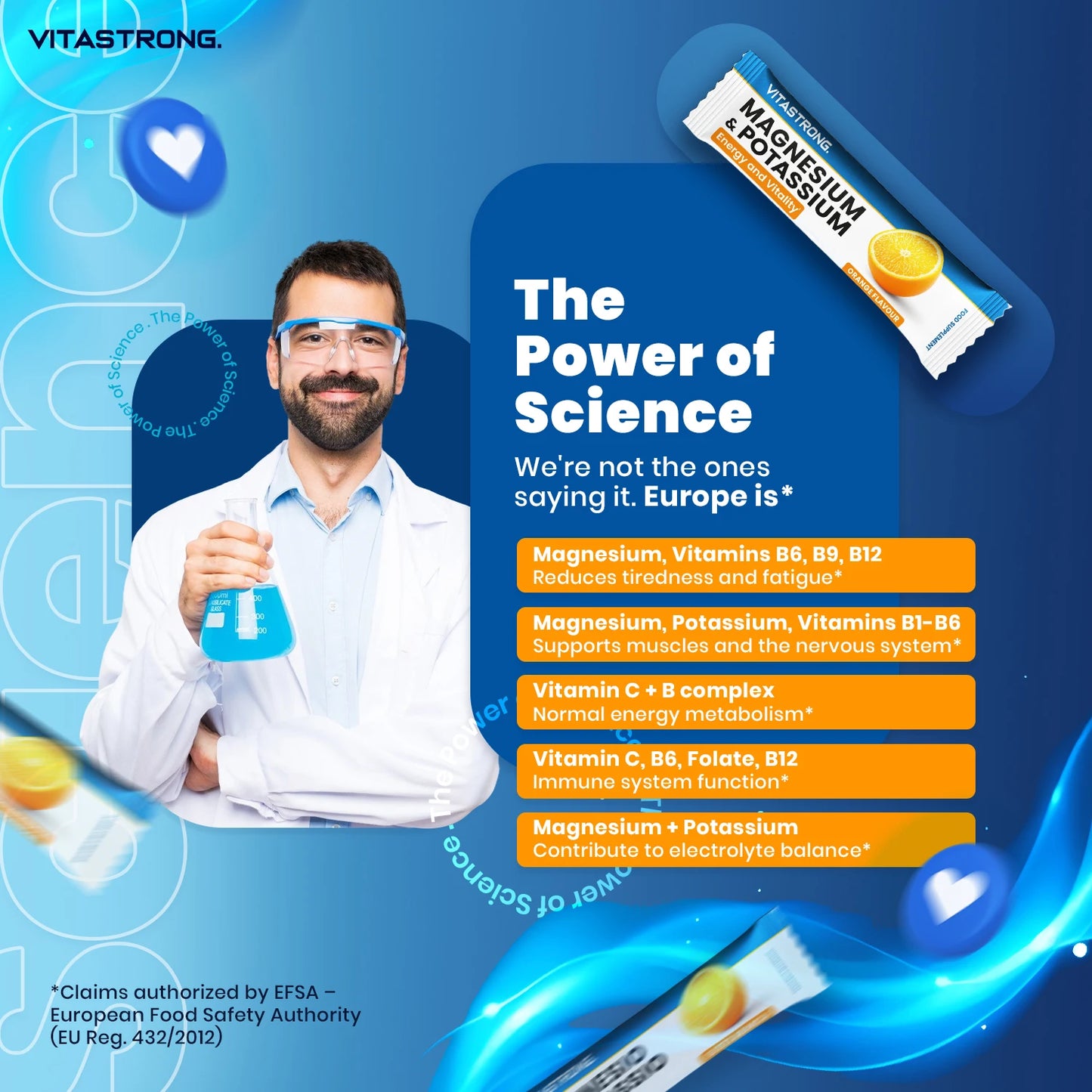 Vitastrong Magnesium & Potassium 10-in-1 Formula -