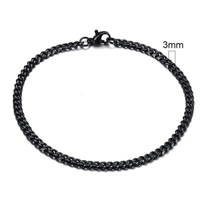 Vnox 3-11mm Chunky Miami Curb Chain Bracelet