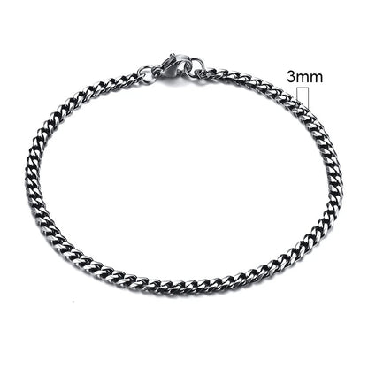 Vnox 3-11mm Chunky Miami Curb Chain Bracelet