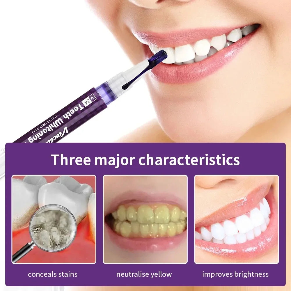 Vaclav V34 Purple teeth whitening gel pen,