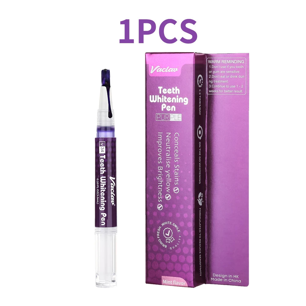 Vaclav V34 Purple teeth whitening gel pen,