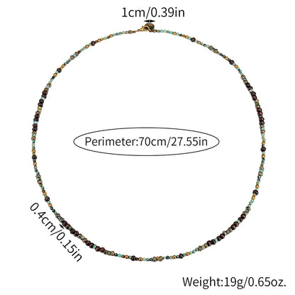 1PC Men's Retro Ethnic Style Africa Stone Necklace