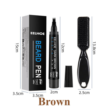 Hair Filling Pen with Brush Kit Black