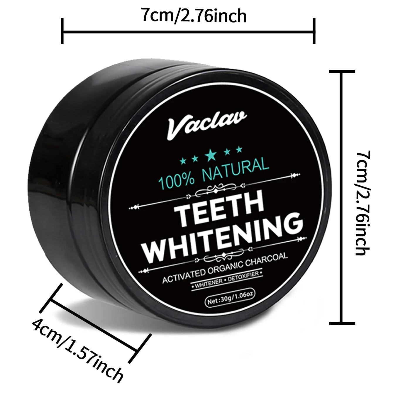 Vaclav activated charcoal teeth whitening powder,