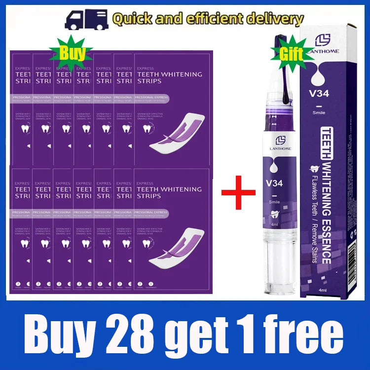 Purple Teeth Whitening Strips