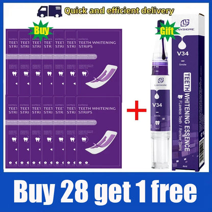 Purple Teeth Whitening Strips