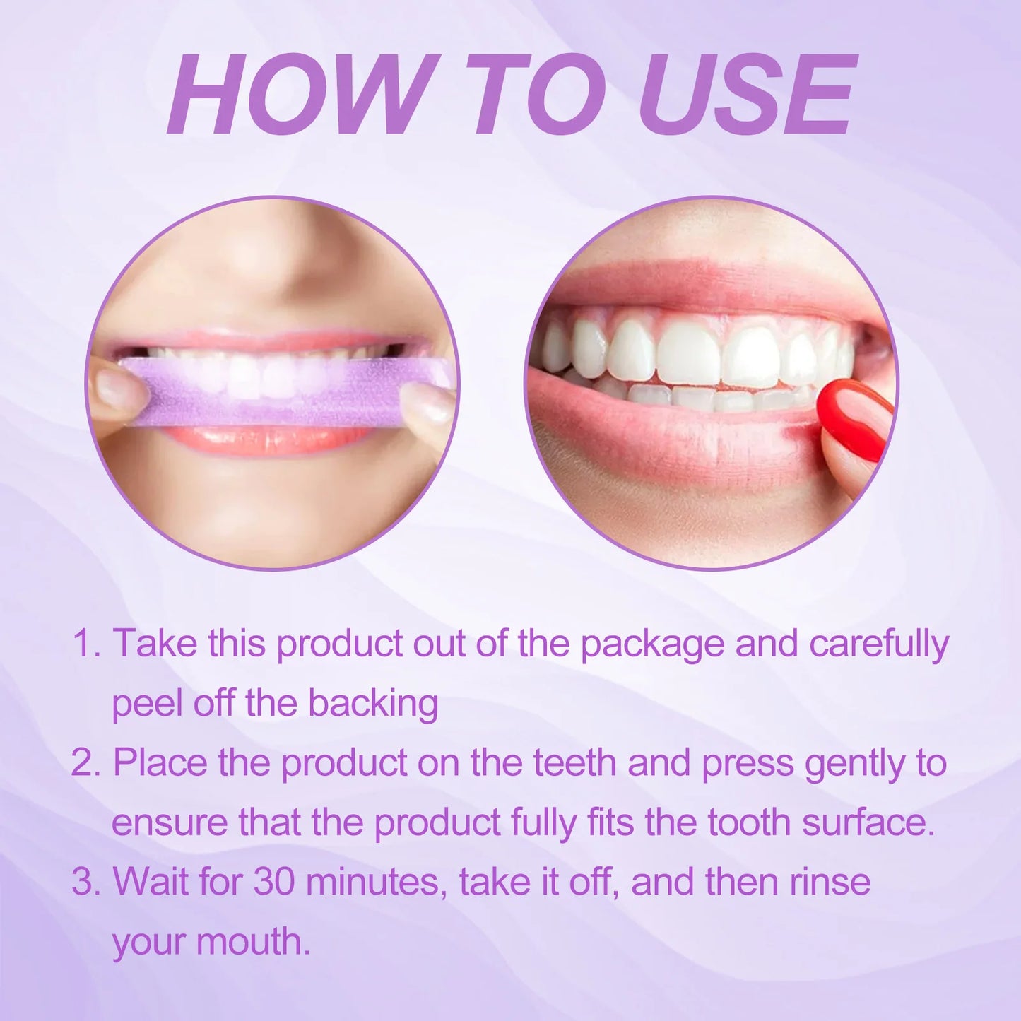 Purple Teeth Whitening Strips