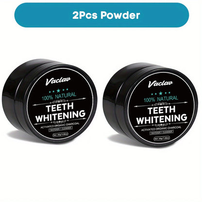 Vaclav activated charcoal teeth whitening powder,