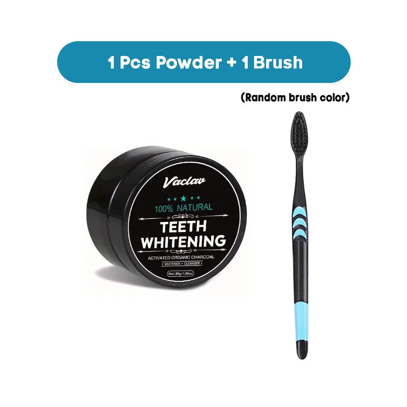 Vaclav activated charcoal teeth whitening powder,