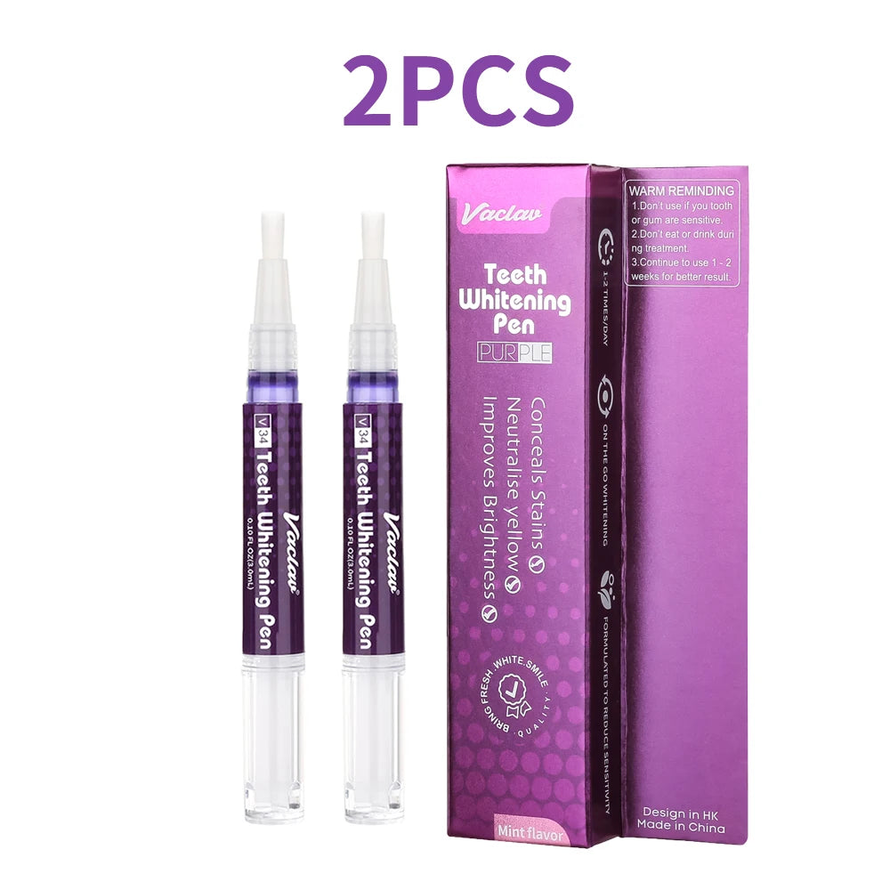 Vaclav V34 Purple teeth whitening gel pen,