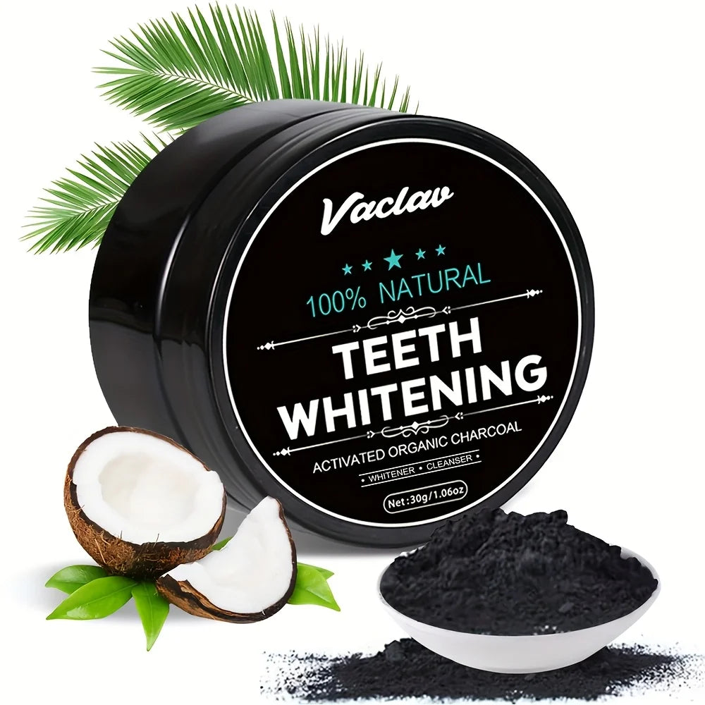 Vaclav activated charcoal teeth whitening powder,