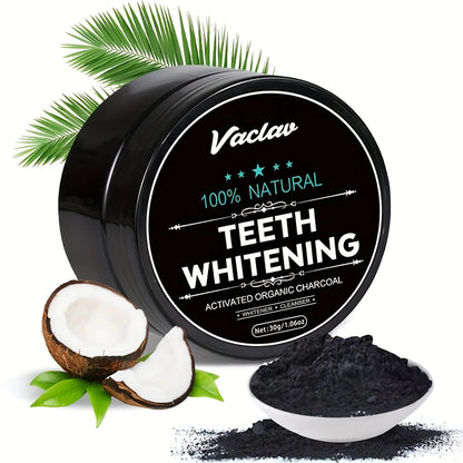 Vaclav activated charcoal teeth whitening powder,