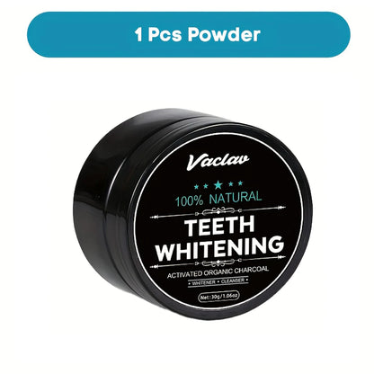 Vaclav activated charcoal teeth whitening powder,