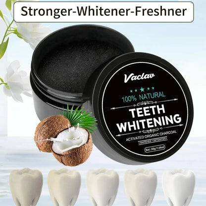 Vaclav activated charcoal teeth whitening powder,